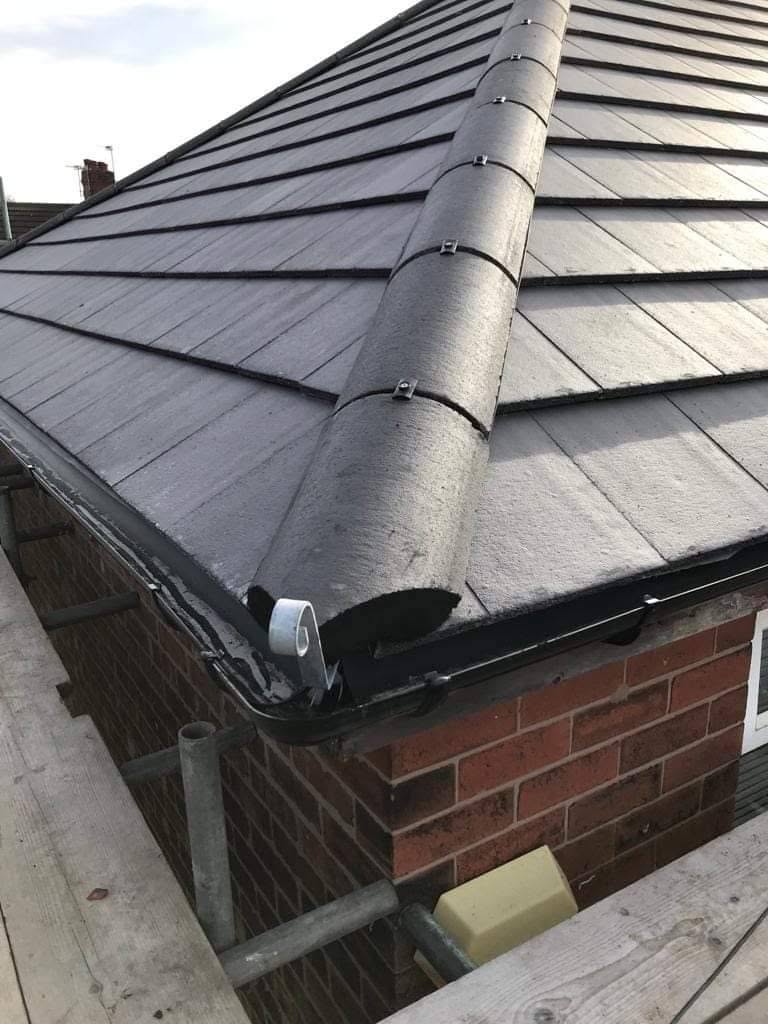 Dry-ridge system and new black guttering